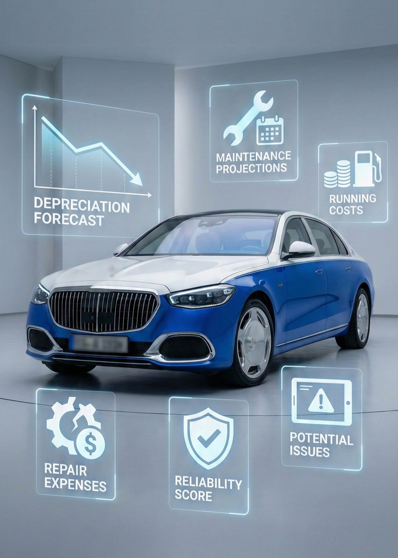 Sample Revvaro report summarising price, mileage, condition and the 0–100 Revvaro Score